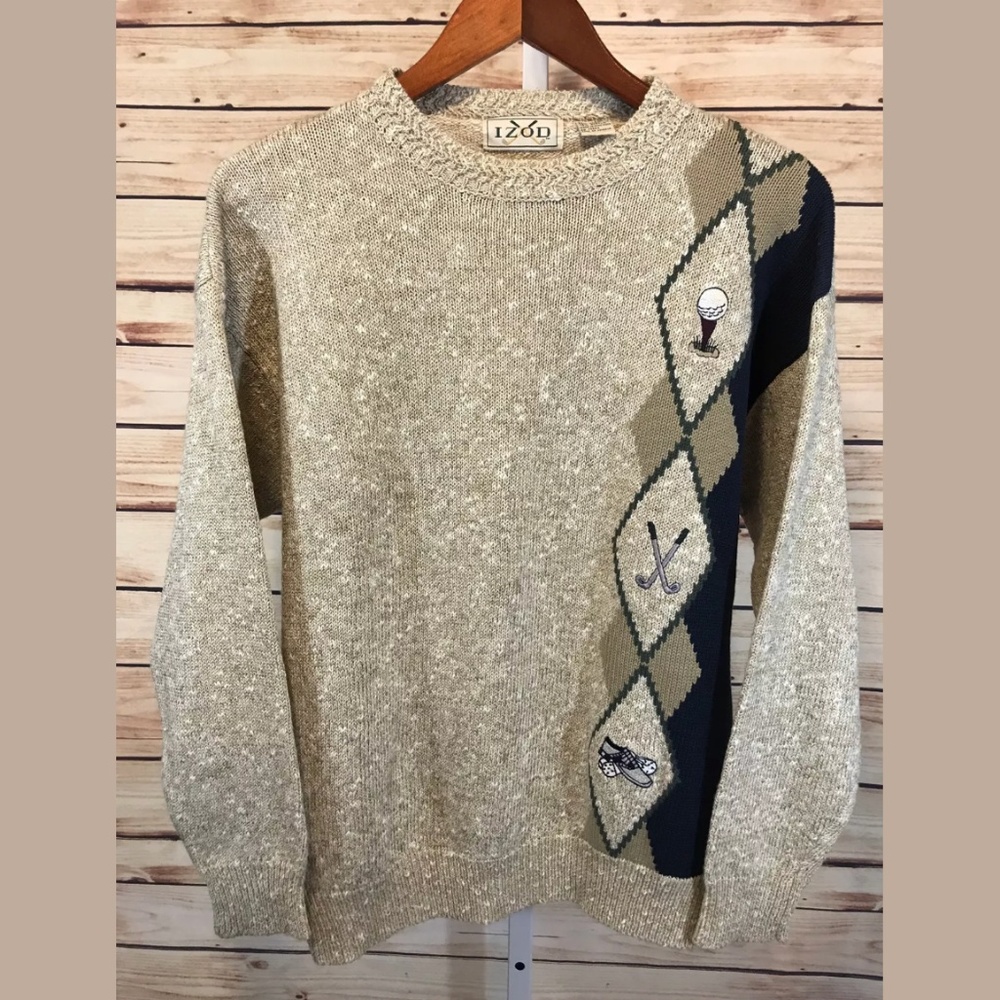 Men's IZOD Embroidered Golf Sweater Size Small